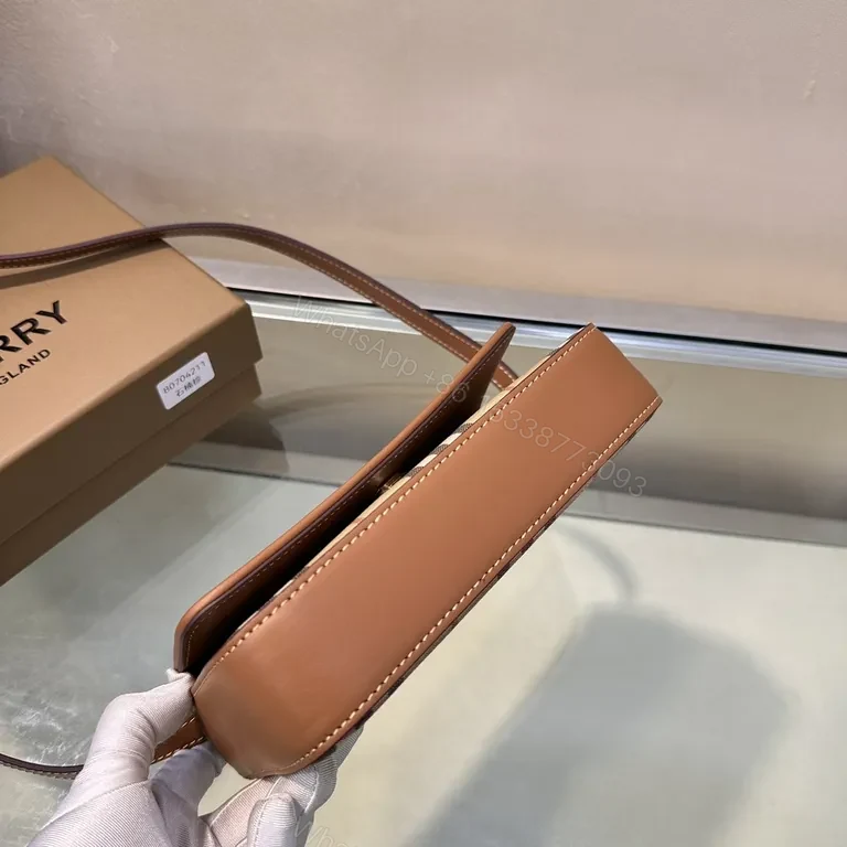 View 5 of Classic Check Leather-Trim Crossbody Bag - Everyday Luxury