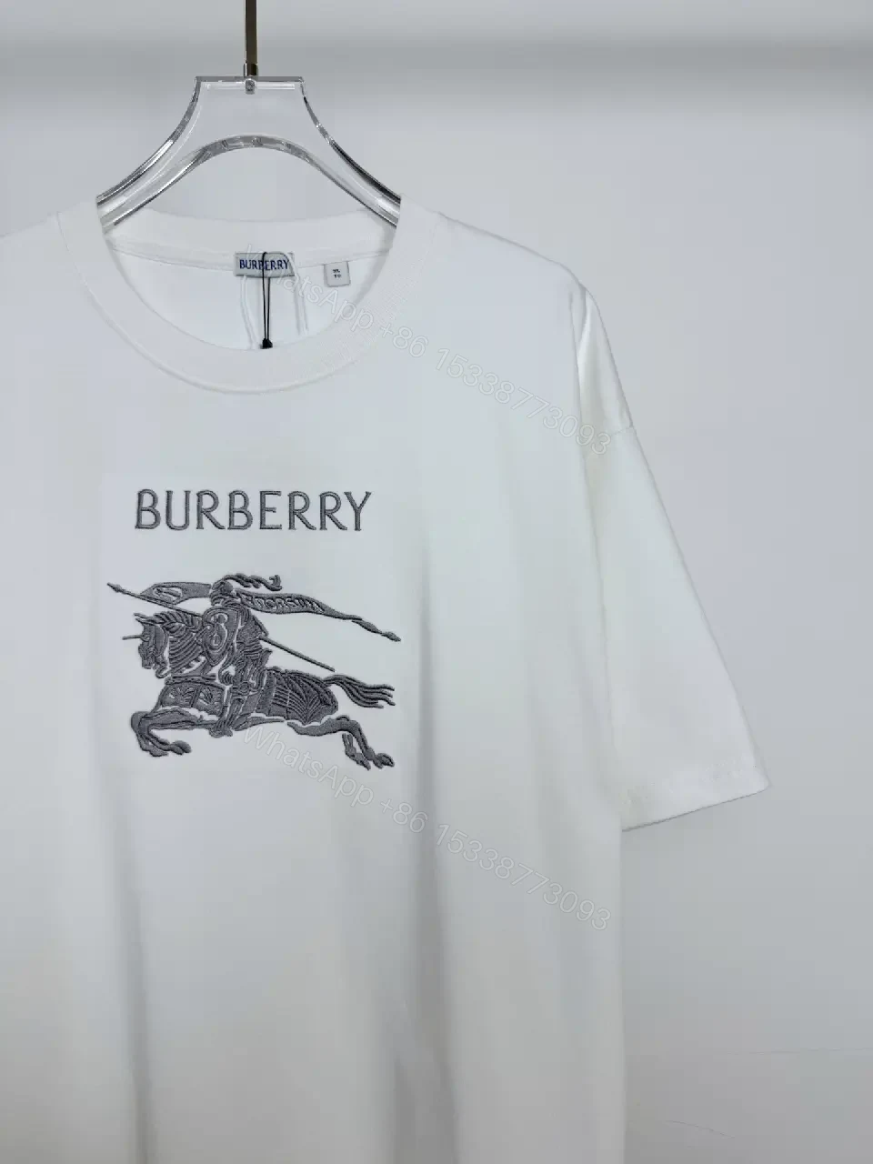 View 9 of White Cotton Graphic Tee: Modern Luxe Crewneck White Tee