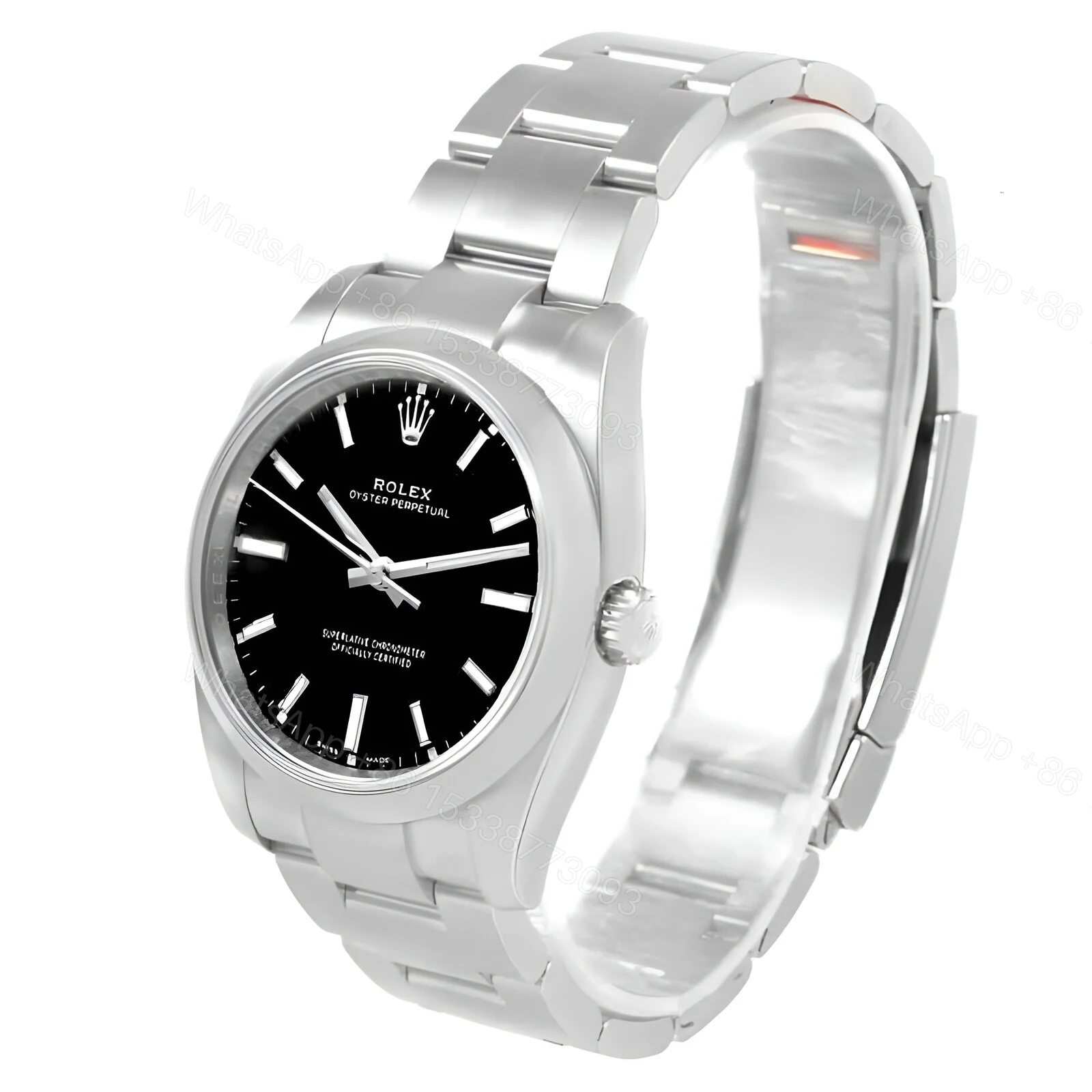 View 2 of Rolex Oyster Perpetual Automatic Black Dial Ladies 114200 Replica