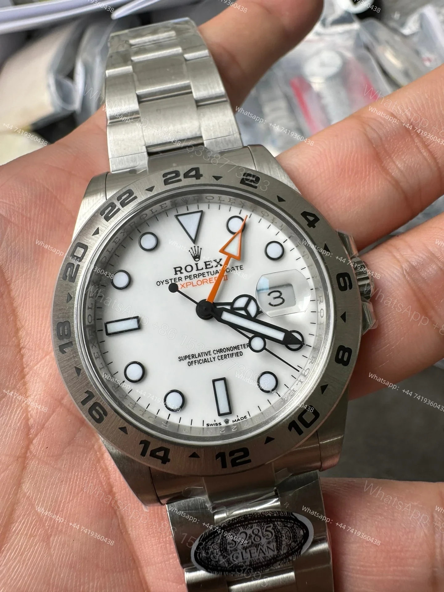 View 6 of Rolex Explorer II M226570-0001 1:1 Replica White Dial 42MM 3285 Movement Super Clone Watch