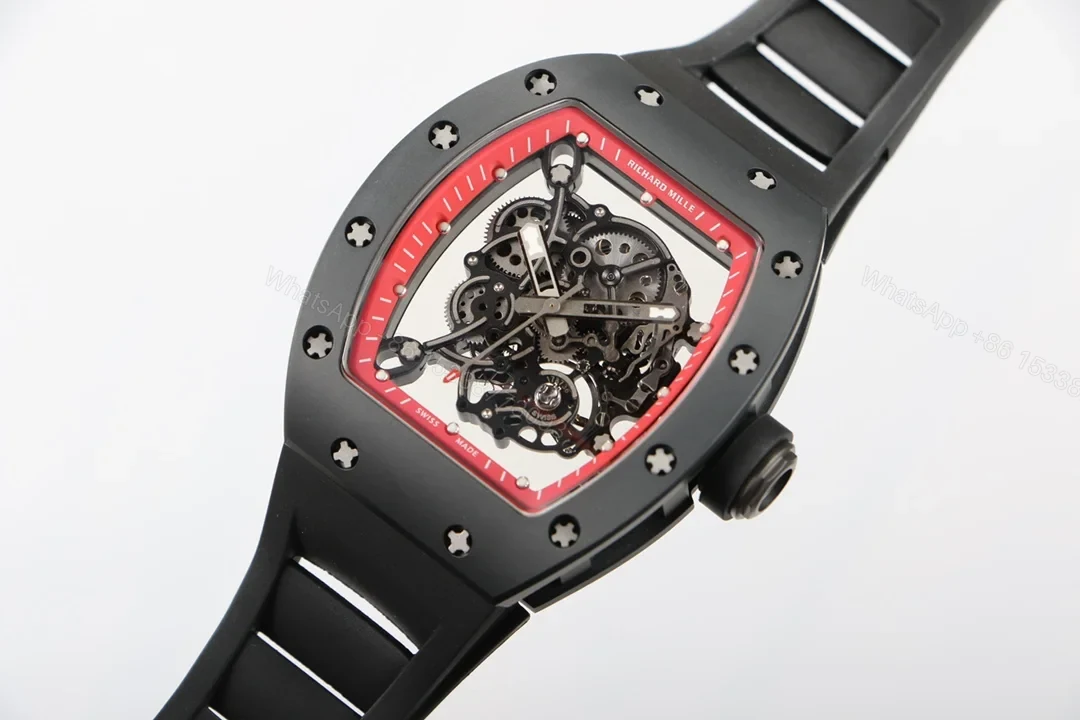View 3 of Richard Mille RM055 White Ceramic Integrated Movement Blue AR Coating Edition RM055-WC-BLUE-2100