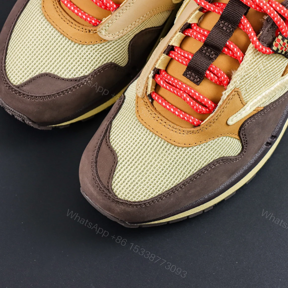 View 5 of Nike Air Max 1 Travis Scott Cactus Jack Baroque Brown Reps