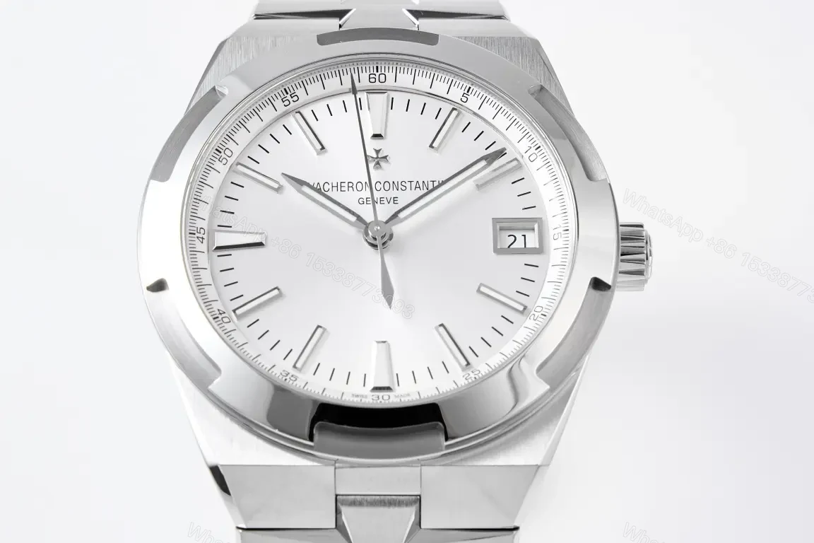View 7 of TWA Factory Vacheron Constantin Overseas 4500V Series Stainless Steel Watch – Silver Dial, 41mm, Automatic Movement with 60-Hour Power Reserve, Interchangeable Steel and Rubber Straps