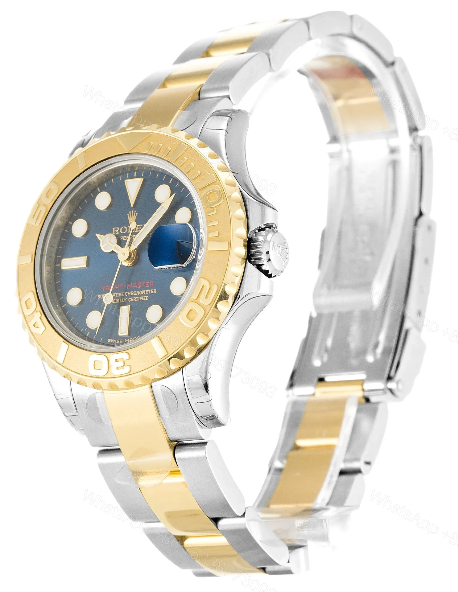 View 2 of Replica Rolex Yacht-Master Blue Dial 169623