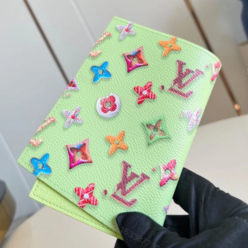 View 3 of Louis Vuitton Passport Cover Monogram Donuts Green 14Cm M28039