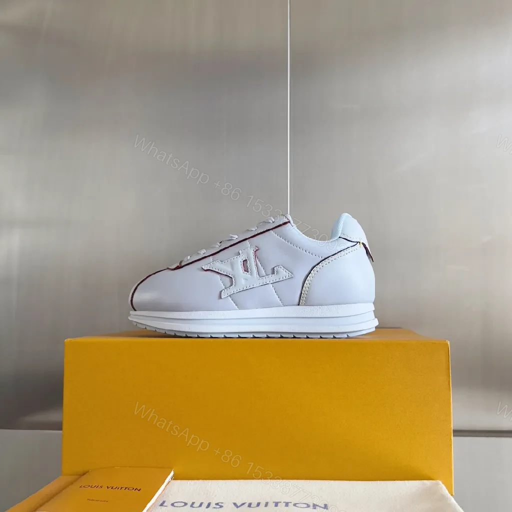View 8 of White Leather Low-Top Sneakers: Subtle Luxury Comfort