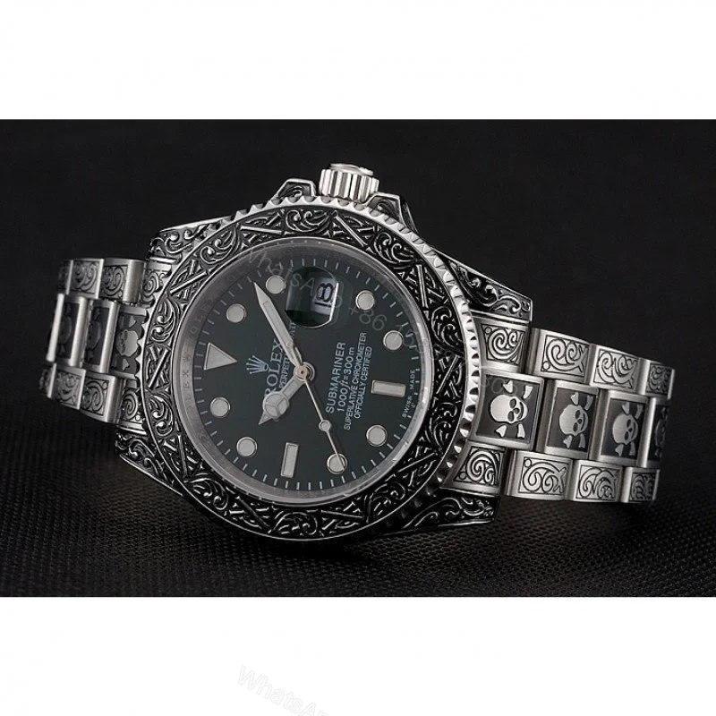 View 5 of Replica Rolex Submariner Green Dial 1454079