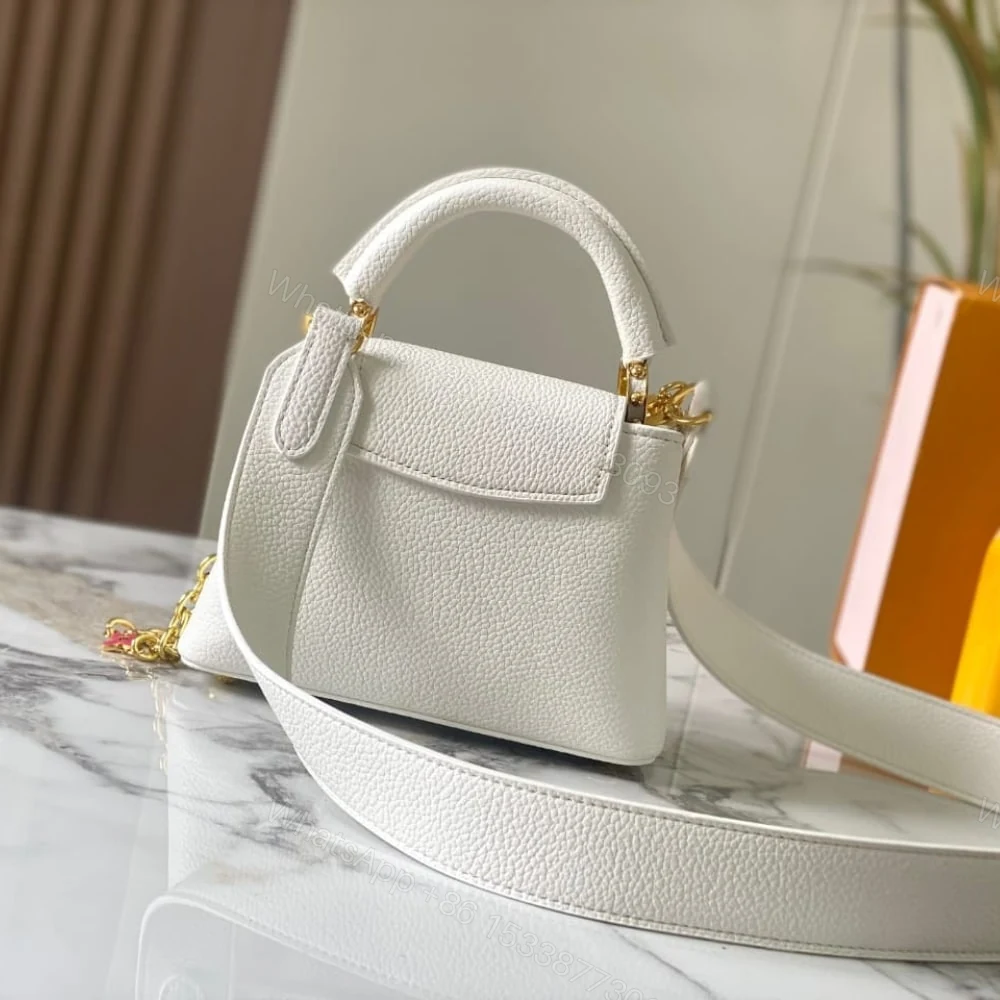 View 4 of Louis Vuitton Capucines Mini White 21Cm M23718