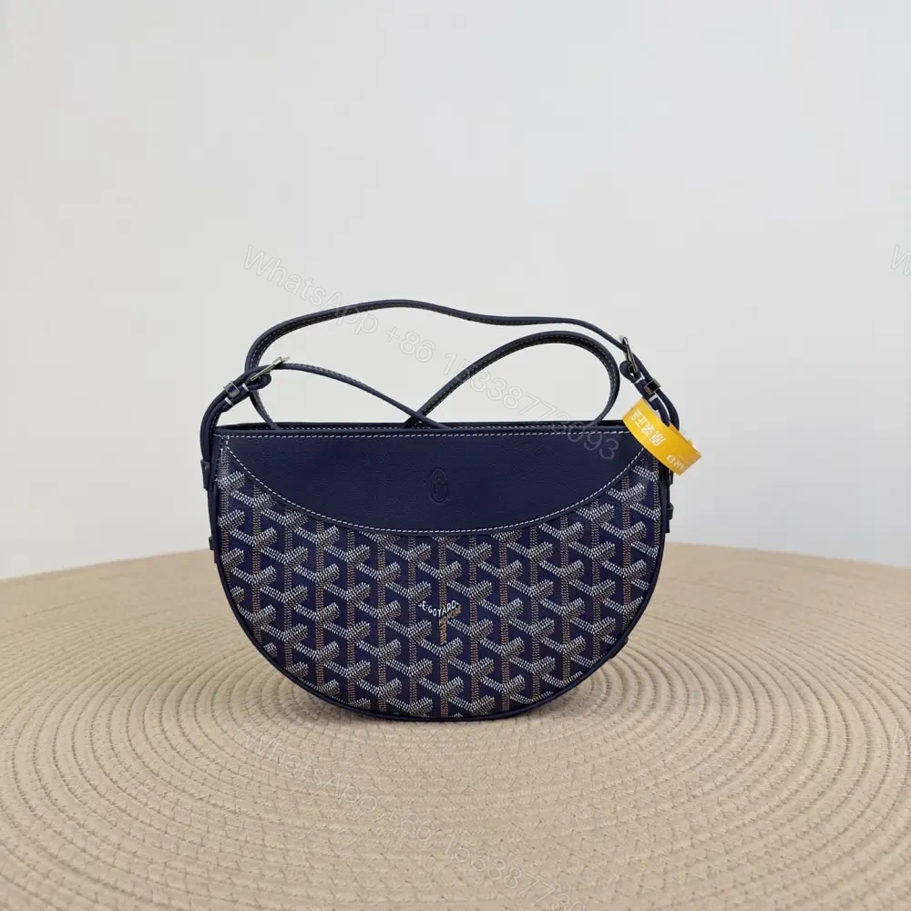 高仿Goyard*12CL12P單肩半月包深藍免檢版 — view 1