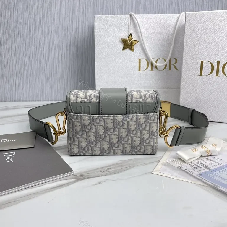 View 3 of Dior Oblique Compact Shoulder Bag - Subtle Luxury, All-Day Versatility