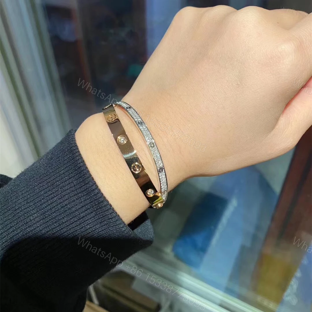 View 6 of Cartier Love bracelet, Diamonds-Paved