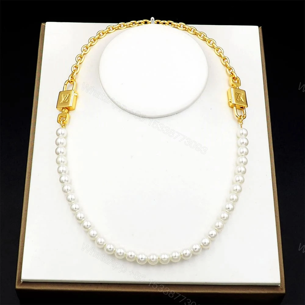 View 2 of LV Pearlock Necklace