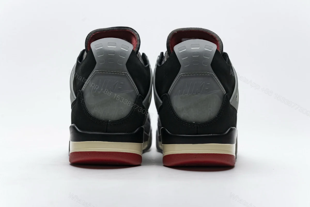 View 5 of OFF White x Air Jordan 4 Retro Bred CV9388-001