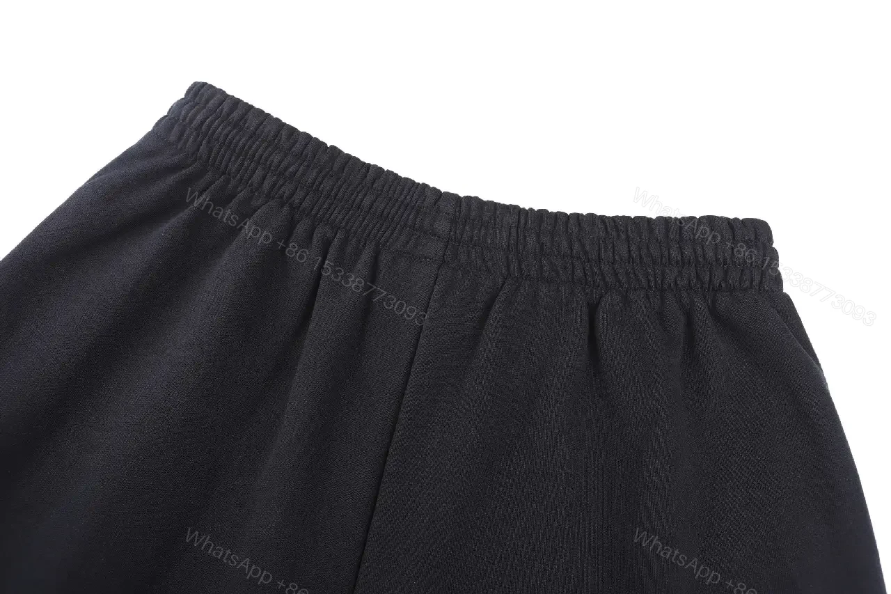 View 9 of Black Premium Knit Shorts: Minimalist Comfort, Drawstring Fit