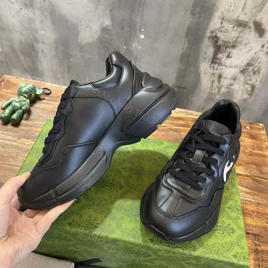 View 3 of GUCCI RHYTON SNEAKERS IN BLACK – GC168
