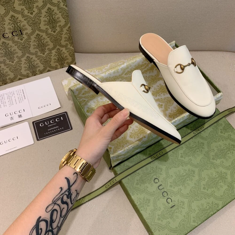 View 6 of Gucci Princetown Slipper White