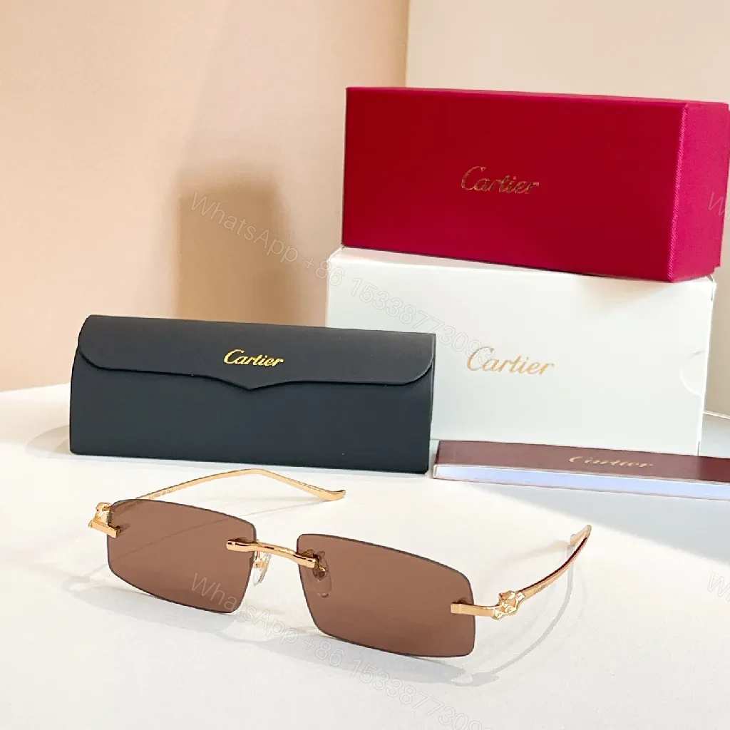 View 4 of Gold Tone Rimless Shield Sunglasses – Modern Luxury, All-Day Comfort