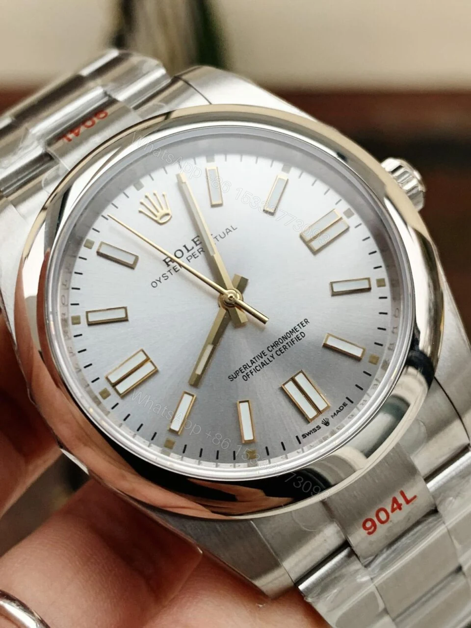 View 2 of EW FACTORY 1:1 Rolex OYSTER PERPETUAL SILVER DIAL 41MM Asian A3230