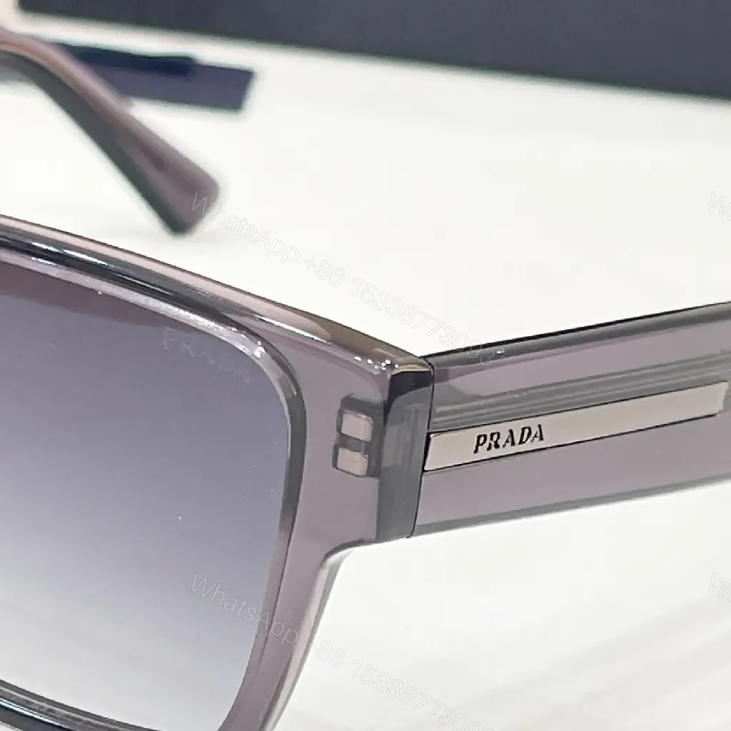 View 6 of Black Acetate Square Sunglasses – Polarized, Designer-Inspired Edge