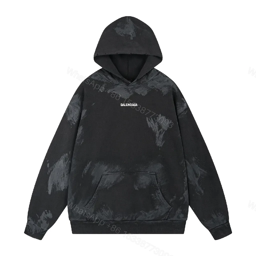 Bold Tie-Dye Black Hoodie: Signature Details, Streetwear Essential — view 1