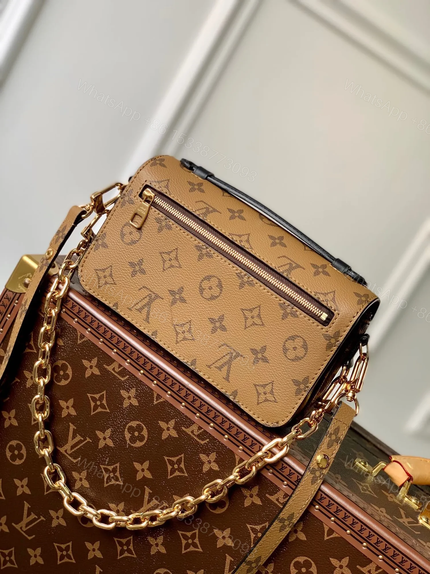 View 7 of Louis Vuitton LV Metis Mini Monogram Like Auth Handbags 21.5×13.5x6cm
