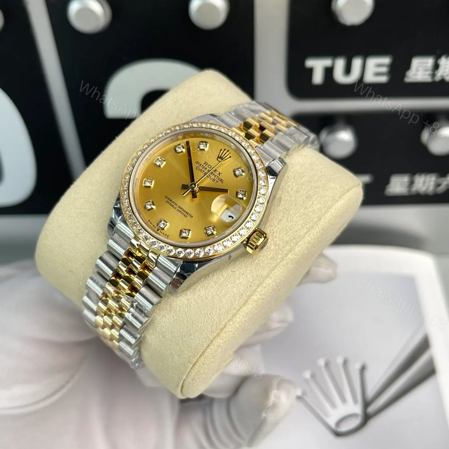View 3 of Replica Rolex Datejust Champagne Dial 116243 36mm