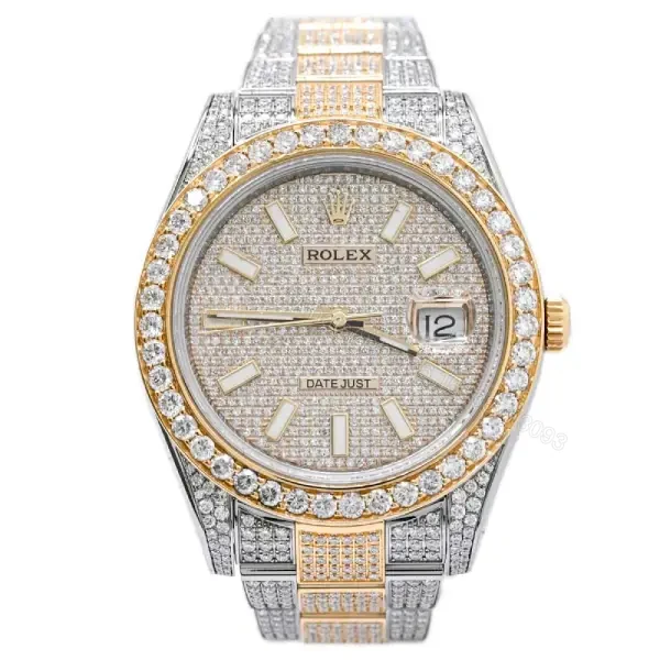 Rolex Datejust 116333 Super Clone: 36mm Two-Tone Yellow Gold Champagne Dial Watch — view 1