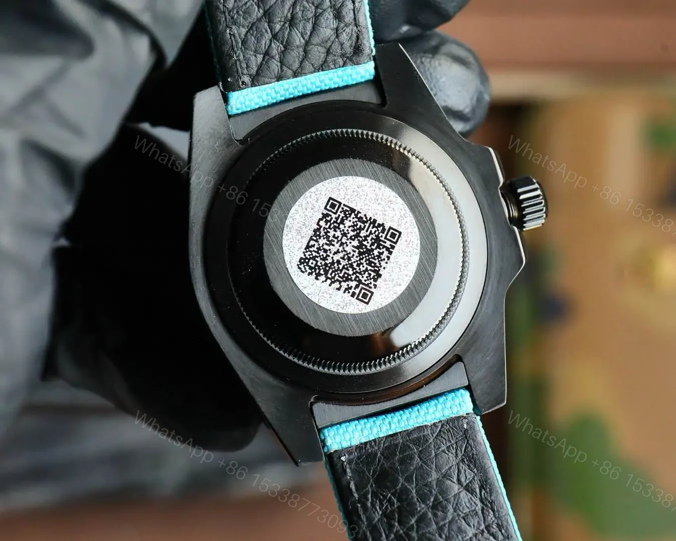 View 7 of Blaken Custom Rolex Submariner Tiffany Blue Strap 40mm RG-BLAKEN-SUB-40MM-TIFFANY-STRAP