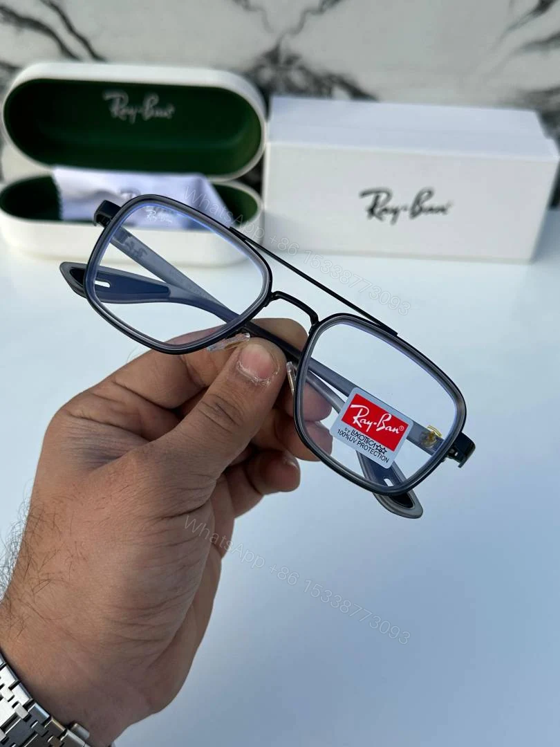 View 4 of First Copy Rayban 06 Grey Plano Sunglasses