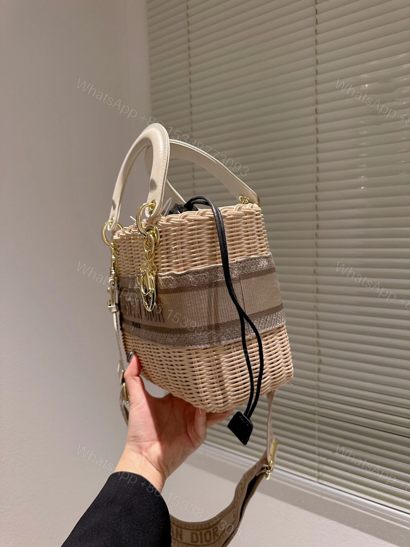 View 2 of Christian Dior Lady Dior Natural Wicker