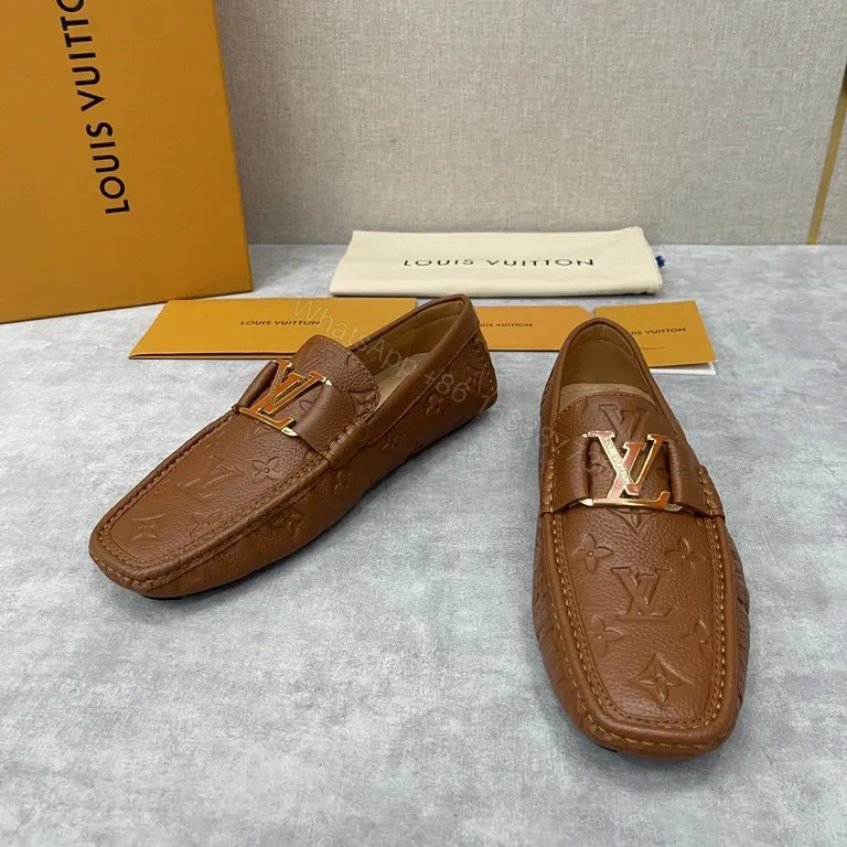 View 5 of Brown Monogram Leather Loafer â€“ All-Day Comfort