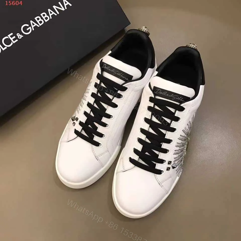 View 6 of DOLCE & GABBANA PRINTED CALFSKIN PORTOFINO SNEAKERS – DG9