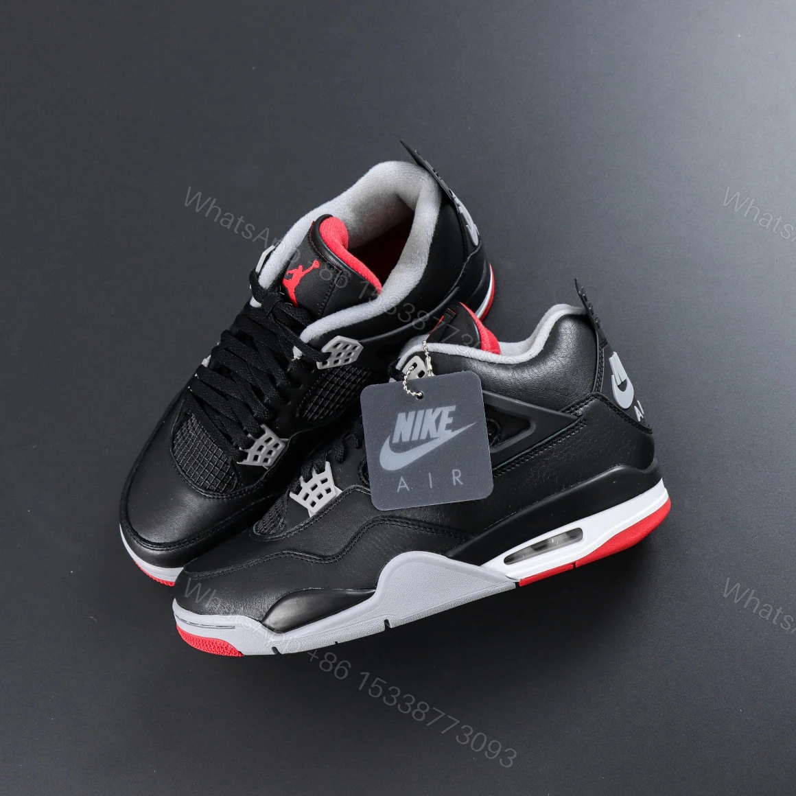 View 7 of Air Jordan 4 Bred Reimagined Reps
