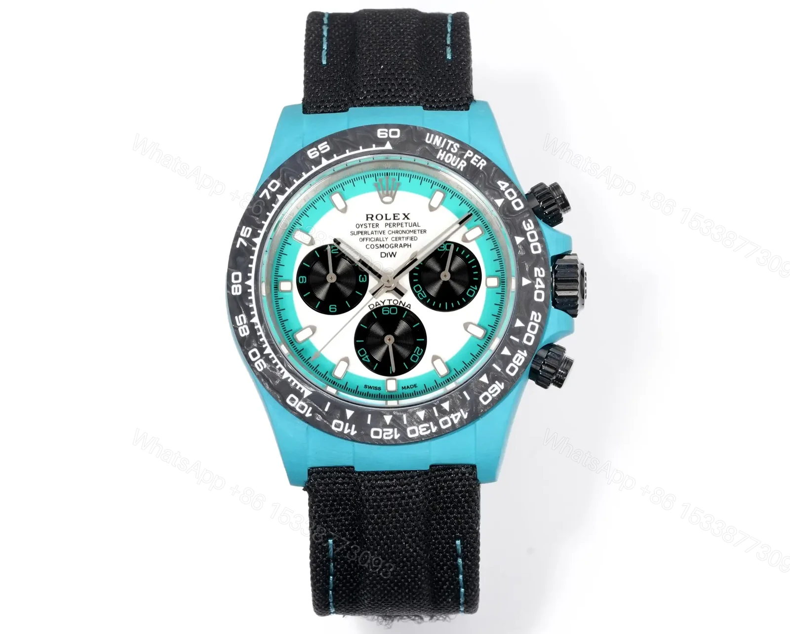 Sensational celeste daytona replica 40MM Quartz Fiber Edition RG-DAYTONA-CELESTE-QUARTZ-FIBER — view 1