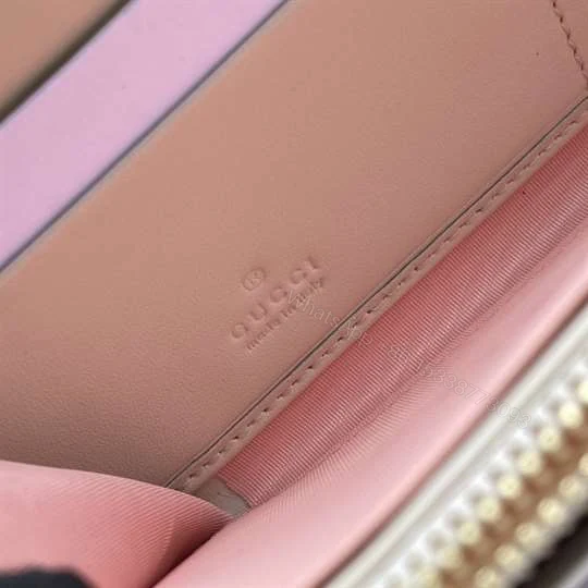 View 3 of Gucci Les Pommes zip around wallet in beige and ebony GG Supreme – WGR007