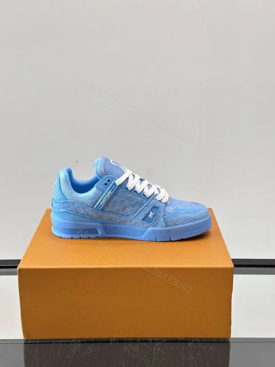 View 8 of Vibrant Blue Luxe Sneakers: Elevated Comfort, Designer-Inspired
