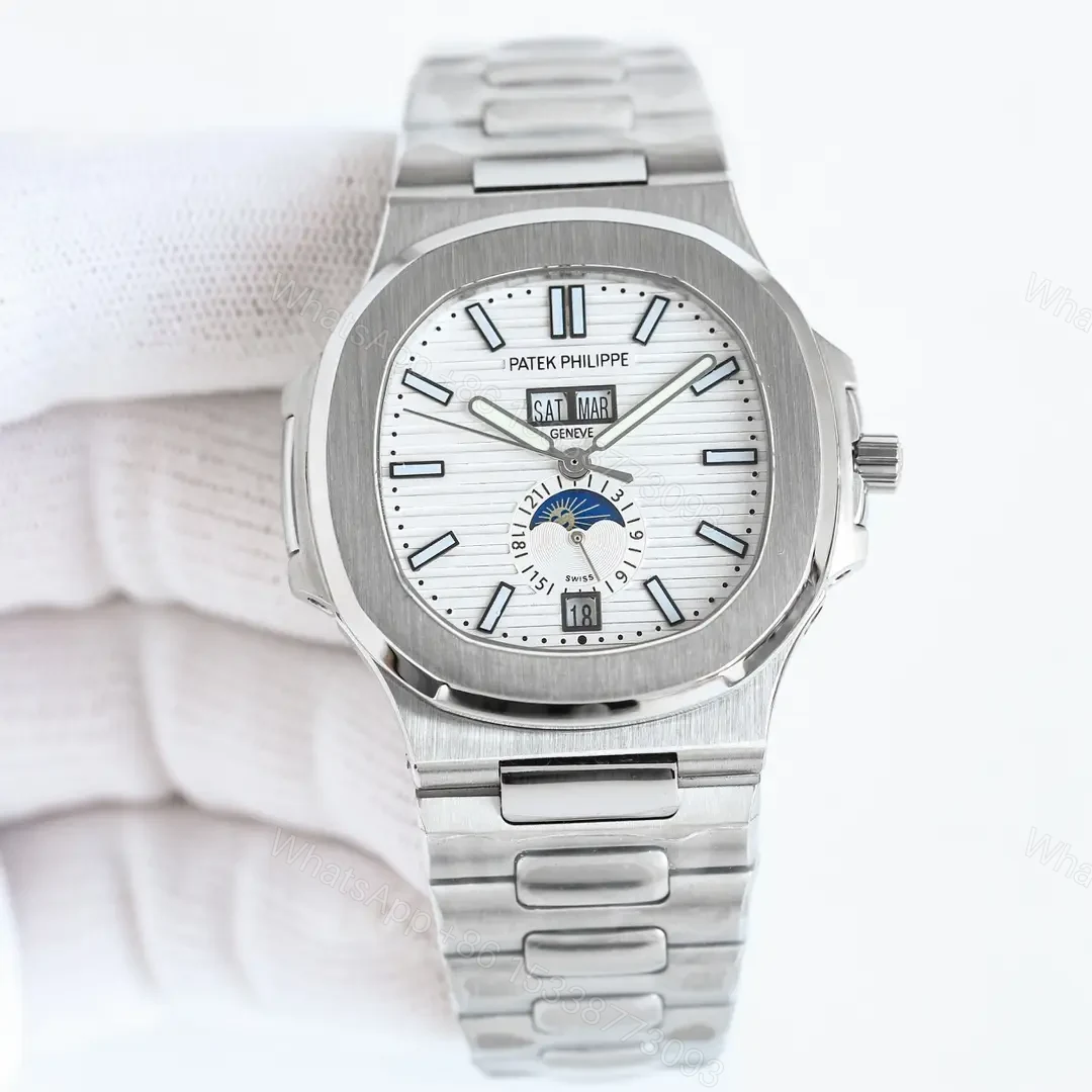 Patek Philippe Super Clone Nautilus 5726/1A Stainless Steel Bracelet Premium PATEK-NAUT5726-1A-SS — view 1