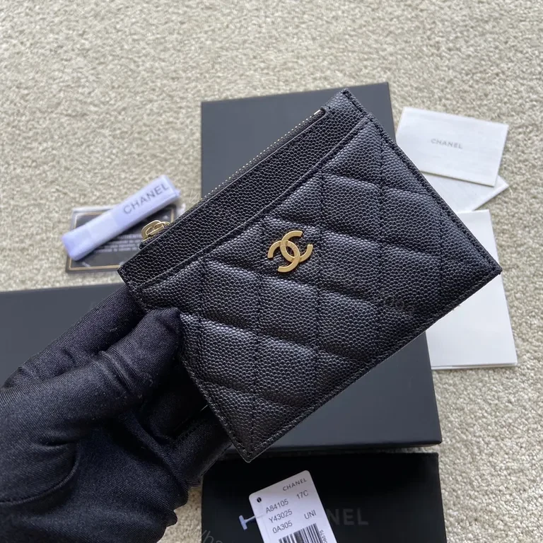 View 8 of Chanel Style Cardholder: Quilted Luxury in Compact Icon