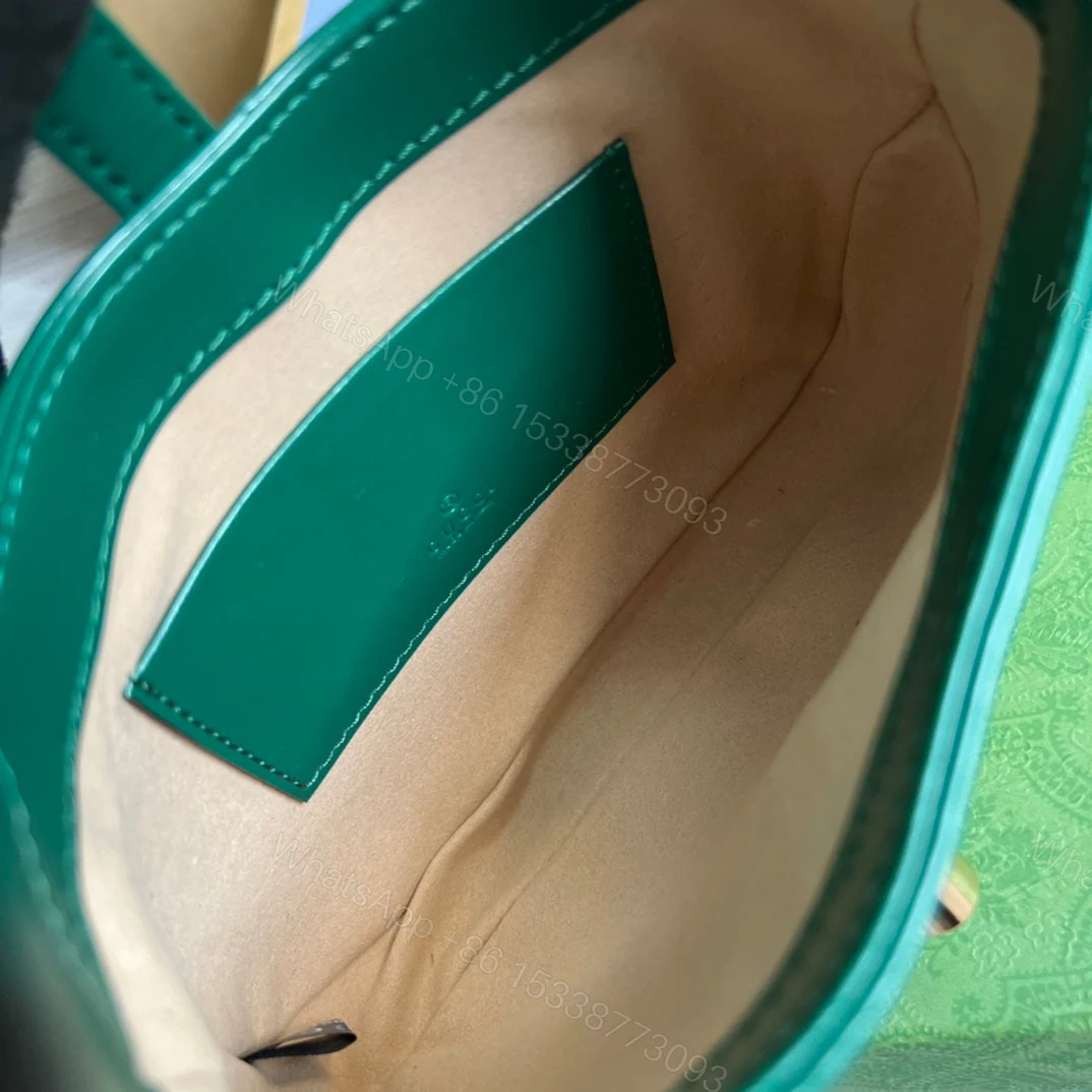 View 7 of GG JACKIE MINI 19 SHOULDER BAG IN GREEN FOREST CALFSKIN