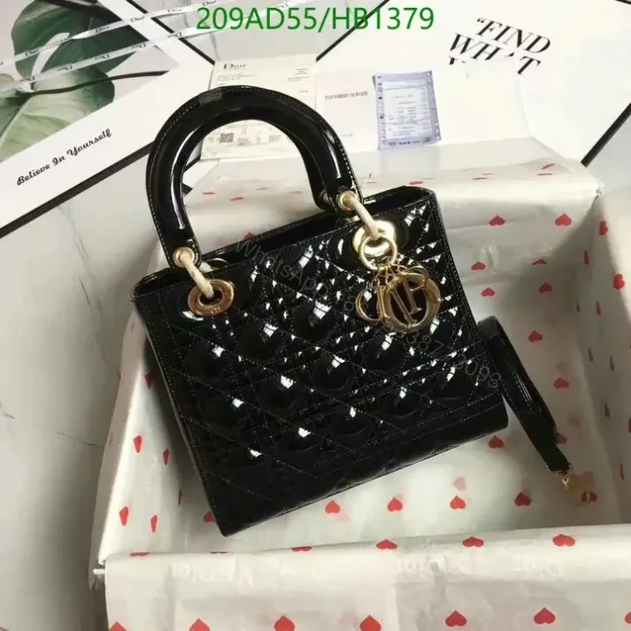 Dior Replica Mini Lady Bag in Black Leather HB13797 1:1 — view 1