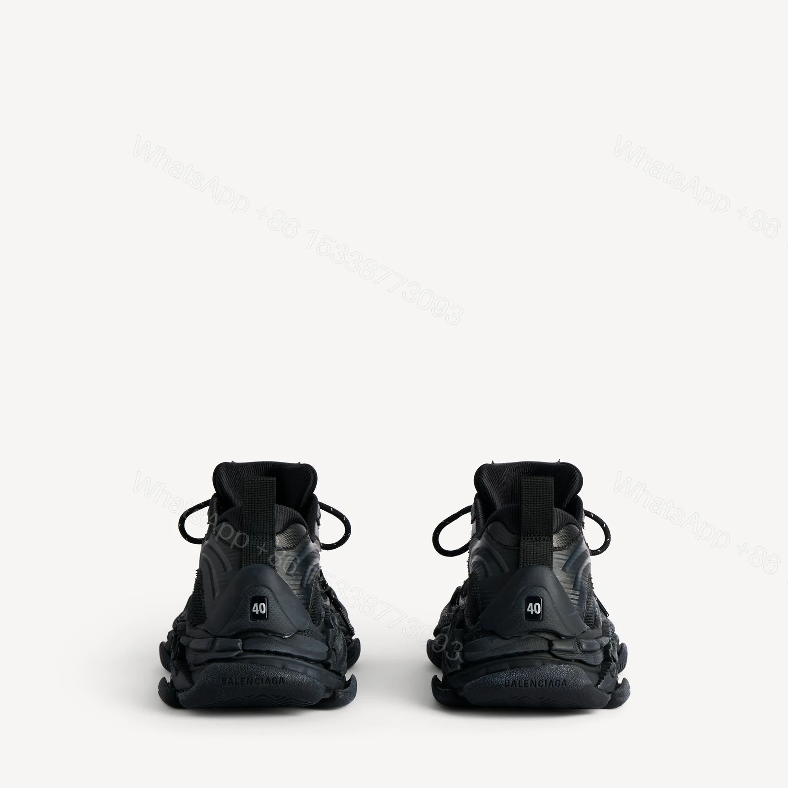 View 3 of Balenciaga RUNNER Triple S.2 Sneaker in Black 865849WTRS21011