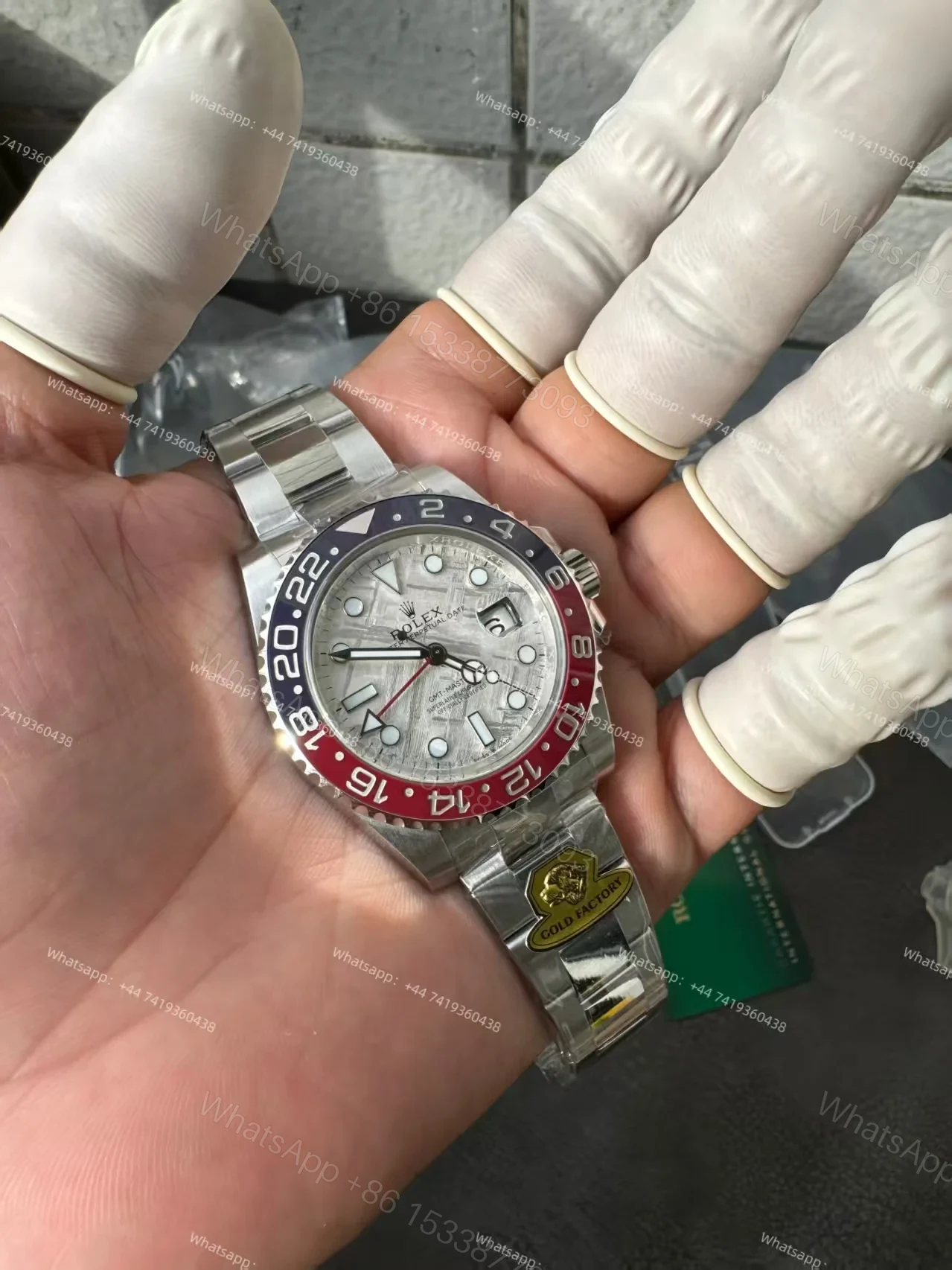 View 16 of Rolex Super Clone Watches 1:1 Meteorite GMT-Master II 126719BLRO Weighted Edition