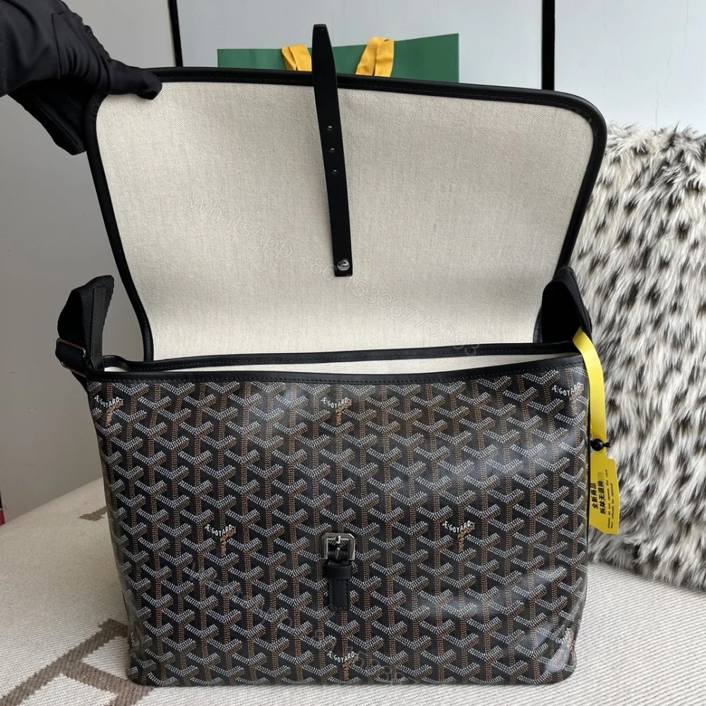 View 7 of 高仿Goyard*Capetien系列CAPETIM郵差包黑色中號免檢版