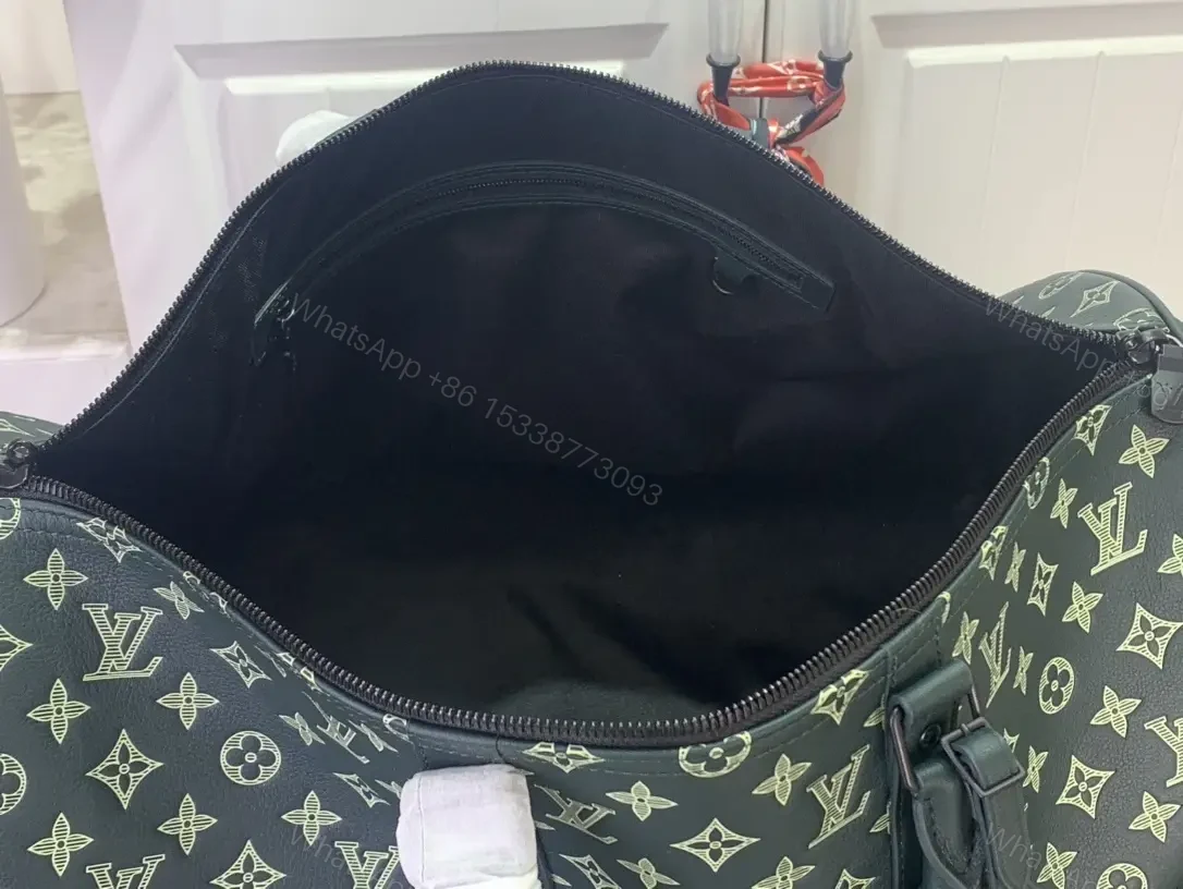 View 6 of Statement Monogram Duffel: Structured, Durable Travel Bag