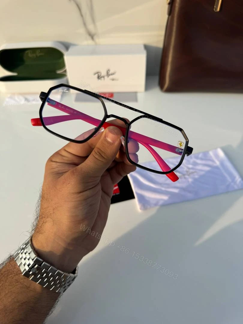 View 3 of First Copy Ray Ban RB8820 Black Plano Sunglasses Online India