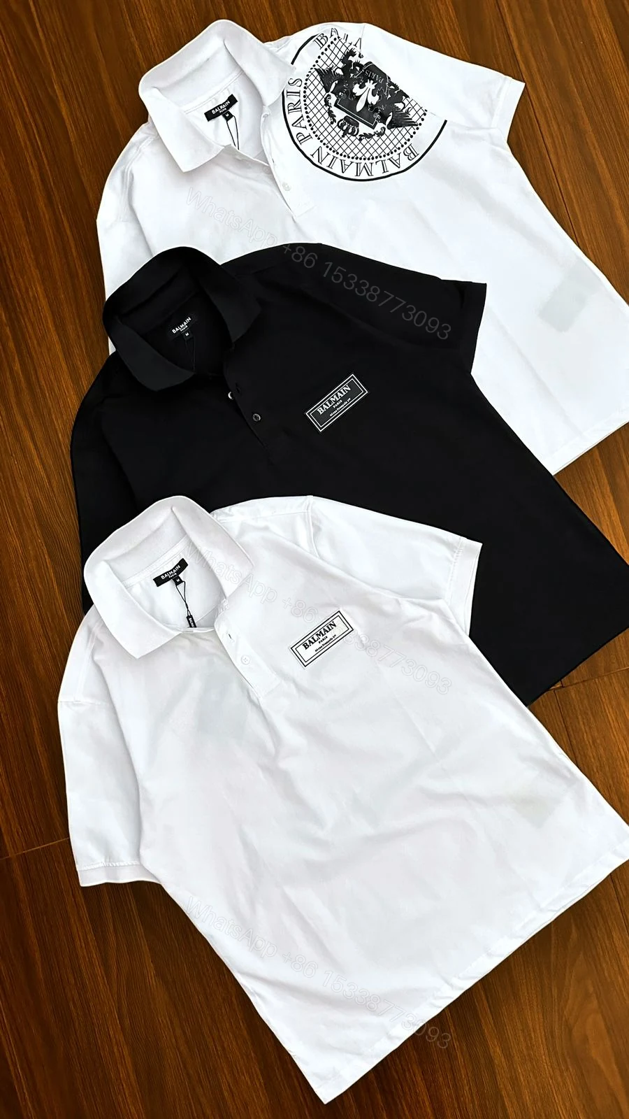 View 6 of FIRST COPY BALMAIN PARIS IMPORTED QUALITY EXCLUSIVE POLO TEES