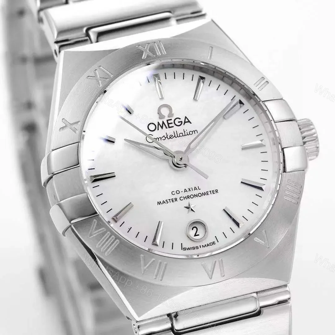 View 4 of Omega Constellation 29mm Women’s Watch V6 Version Silver Stainless Steel White Dial Sapphire Crystal 2023 Market Highest Edition