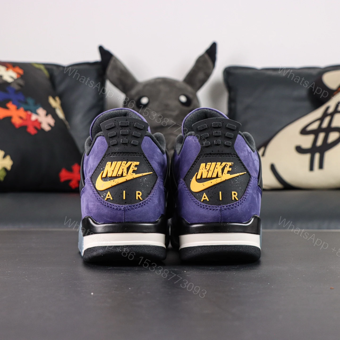 View 6 of Air Jordan 4 Lakers “Imperial Purple” Reps