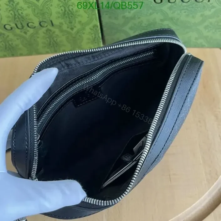View 5 of Gucci Replica Interlocking G Prestige Messenger Bag QB557