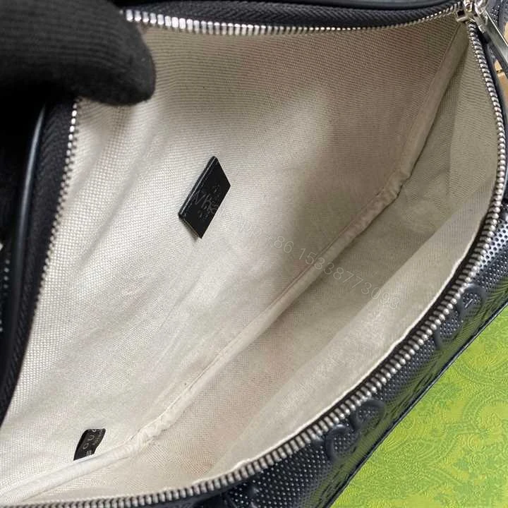 View 4 of GG EMBOSSED BELT BAG IN BLACK GG EMBOSSED LEATHER – GBC14